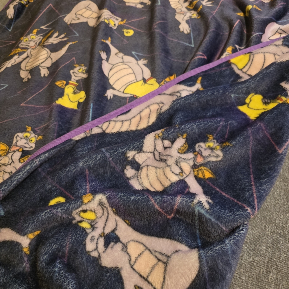 Disney Purple Figment Throw Blanket - Picture 8 of 8